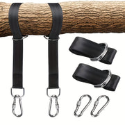 Durable Nylon Hammock Straps for Outdoor Swings Yoga Hanging Ropes Tree-Friendly Suspension