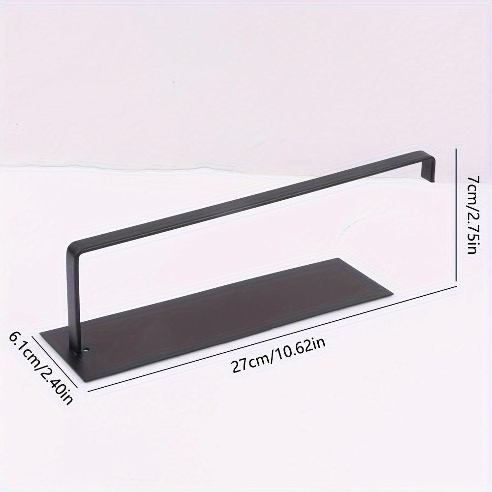 Naychali po'latdan yasalgan oshxona qog'oz sochiq ushlagichi - Teshik ochmasdan oddiy o'rnatish, o'lchami 27 sm/10.62 dyuym