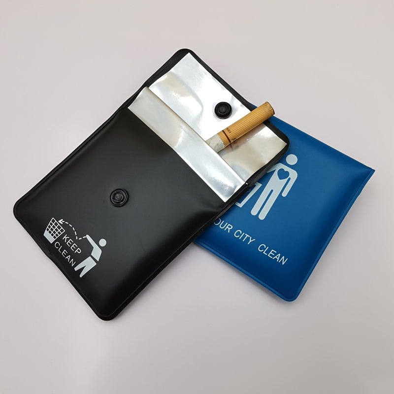 Portable Ashtray for Outdoors, Cigarette Storage Bag, Travel Accessory