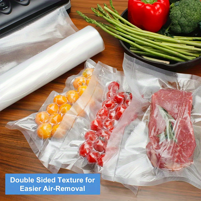 Fifty Vacuum Sealer Bags Mesh Pattern for Food Storage Meal Prep