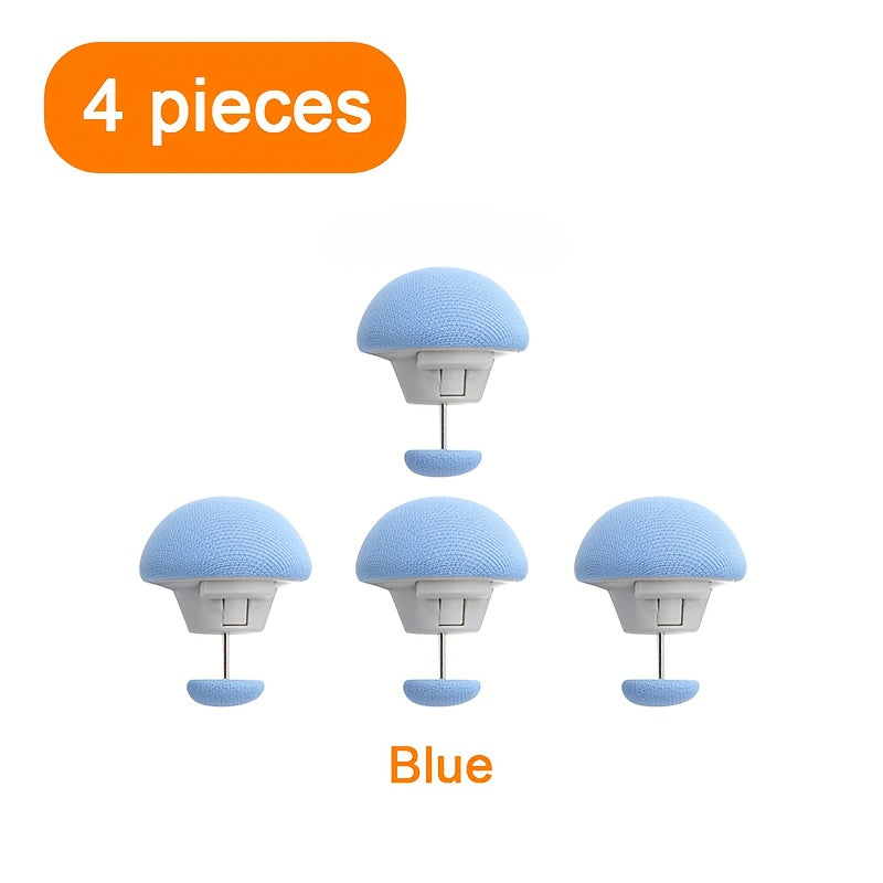 Set of 4 Golden Mushroom Duvet Clips Non-Slip Quilt Holders Bed Sheet Fixer Bed Accessories