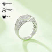 Moissanite Engagement Ring 0.96ct Sterling Silver Wedding Jewelry Understated Elegant