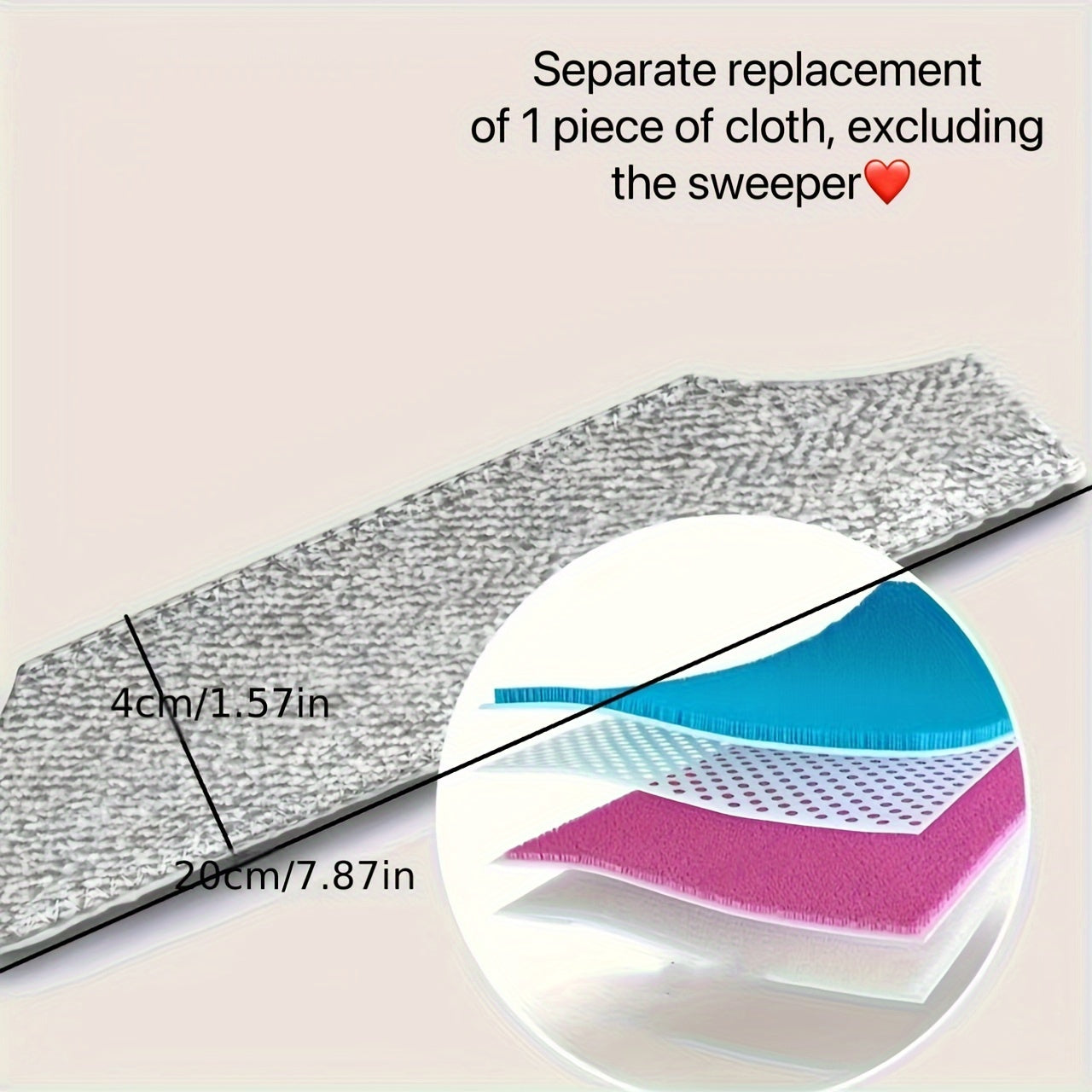 3-in-1 Push Broom with Long Handle for Sweeping Dusting and Mopping