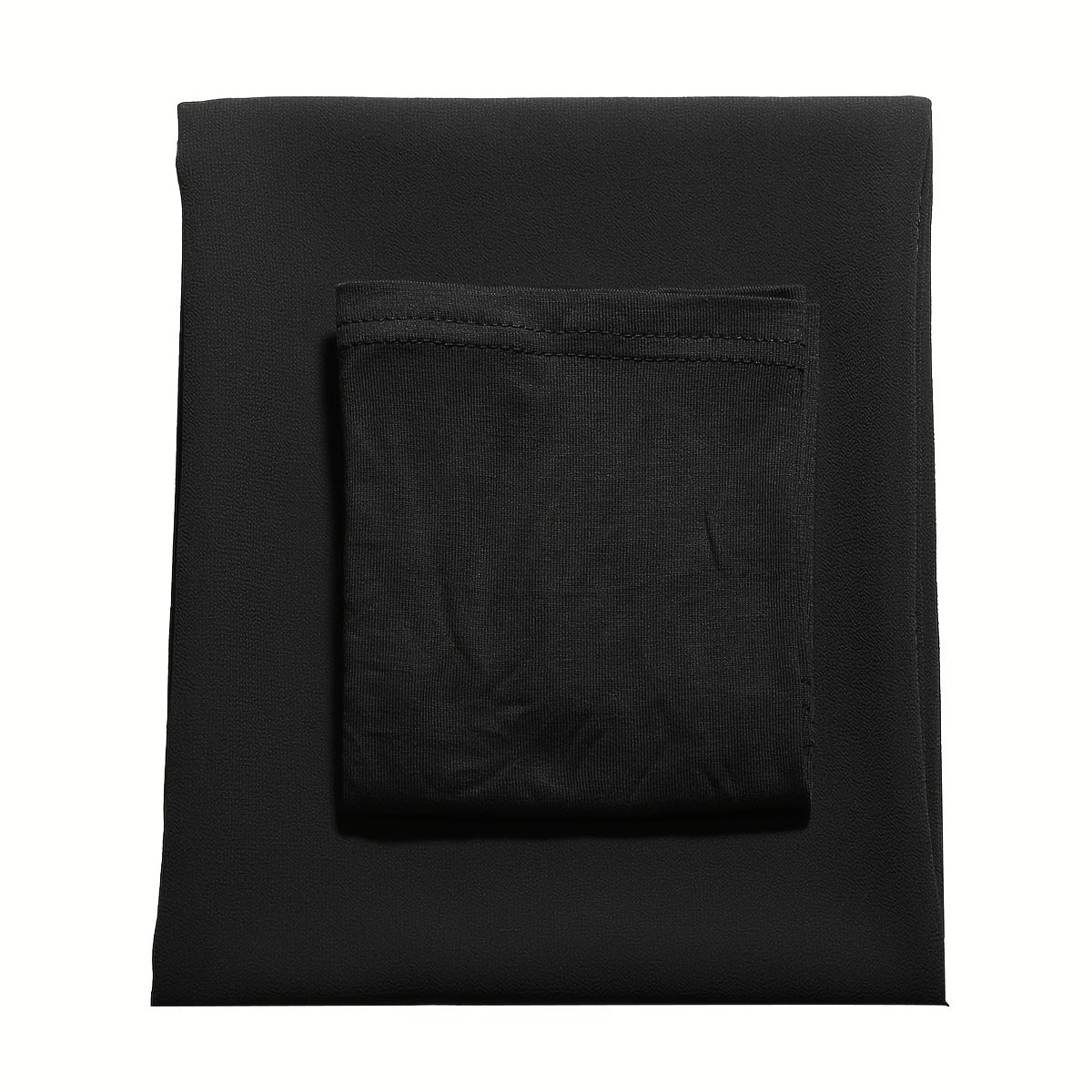 Juego de 2 pañuelos de chiffon de color sólido con capuchas interiores a juego, pañuelos ligeros para mujeres