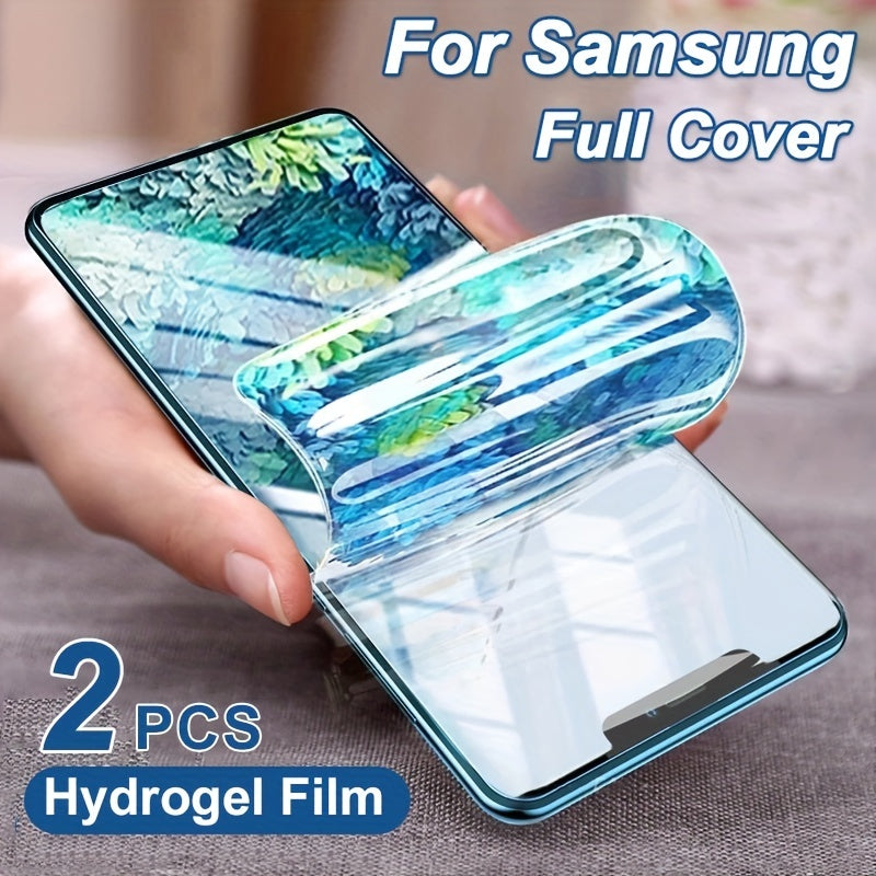 Hydrogel Screen Protector for Samsung Galaxy A Series Full Coverage Anti-Scratch Fingerprint HD Clear 2 Pack