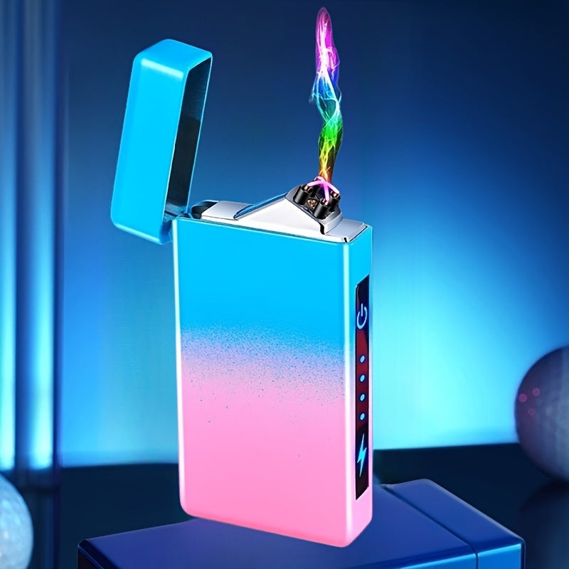 Double Arc USB Rechargeable Lighter for Daily Use Windproof Touch Ignition