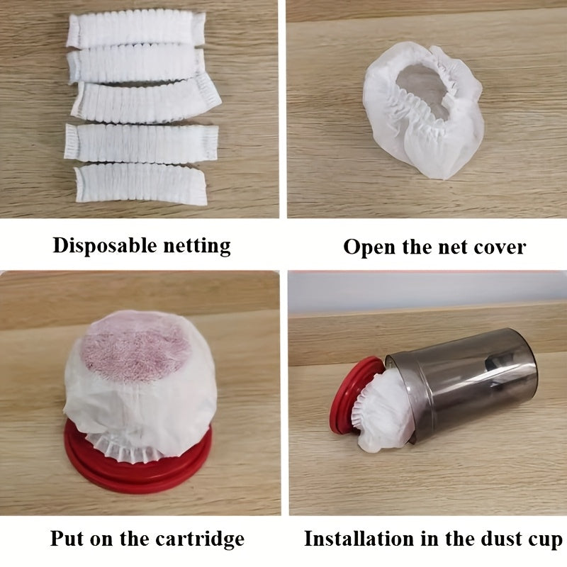 50 yoki 100 dona paketlarda, to'qilmagan polyester matodan tayyorlangan bir martalik changyutgich filtr elementlari. Batareya talab qilinmaydi. Qizil va oq filtr uy va ofisda foydalanish uchun mos. Mustahkam