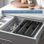 Bamboo Kitchen Organizer for Plastic Wrap Foil and Wax Paper Dispenser