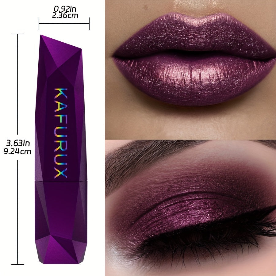 Women Glossy Purple Lipstick Long-Lasting Moisturizing Lip Color