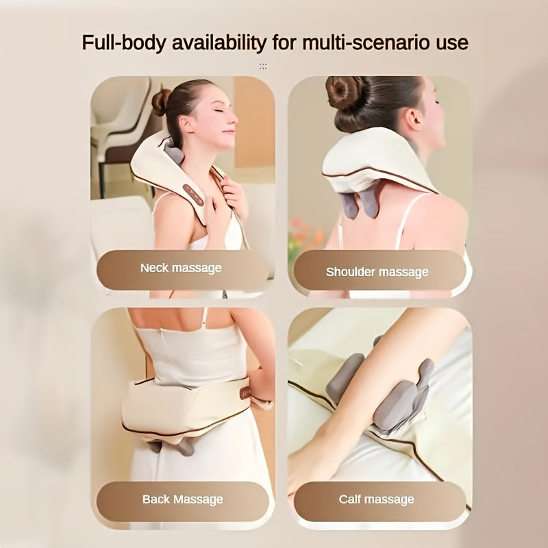 Shoulder and Neck Massager with Heat, 8D Human Hand Mimic, Rechargeable