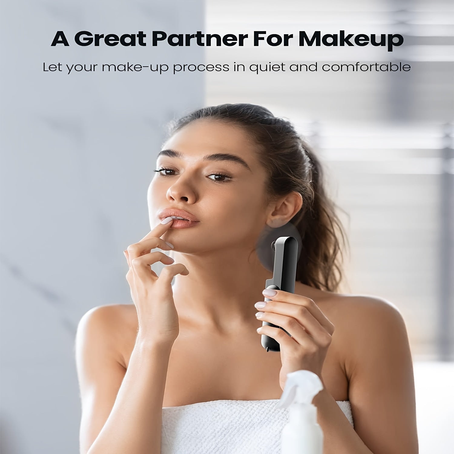 Mini Handheld Fan Foldable USB Rechargeable Portable Personal Cooling Pink Silicone Blades