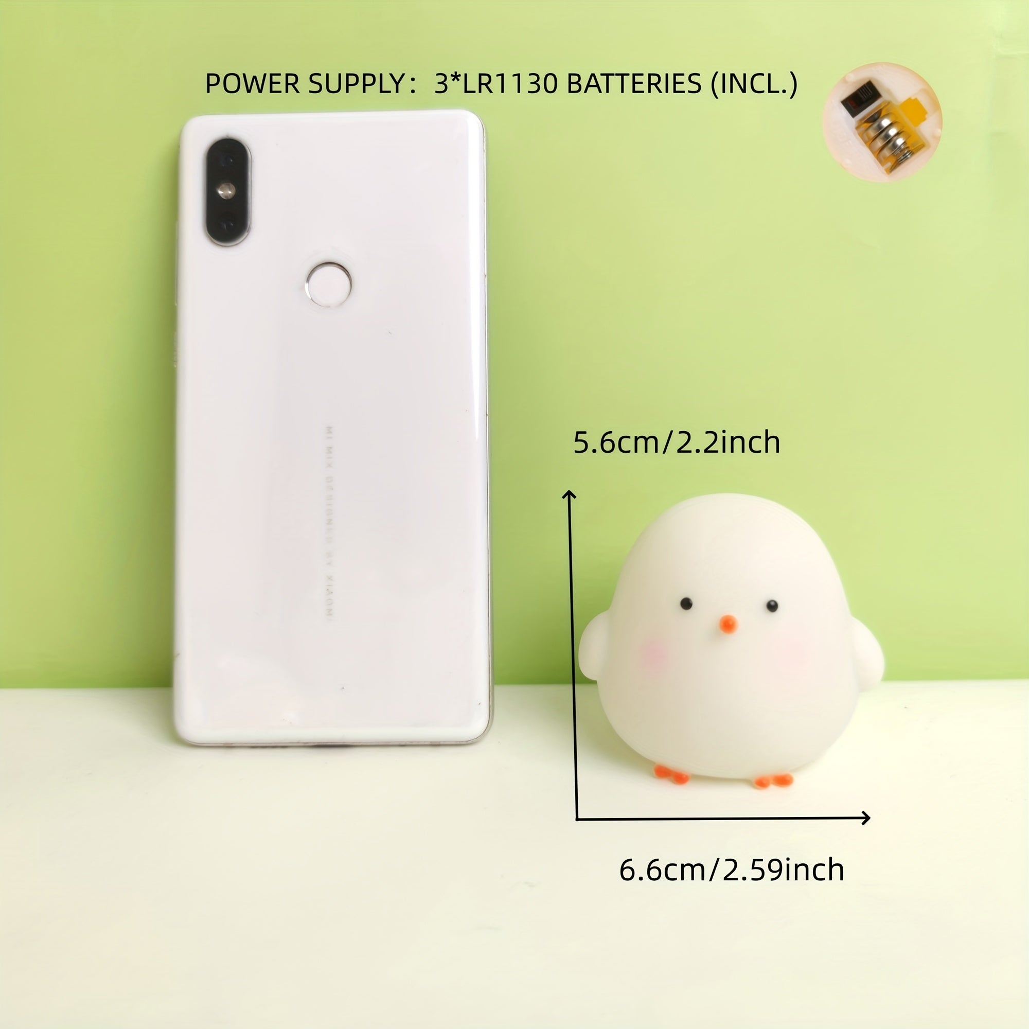 Night Light for Bedroom and Office Soft Glow Battery-Powered Decorative Gift