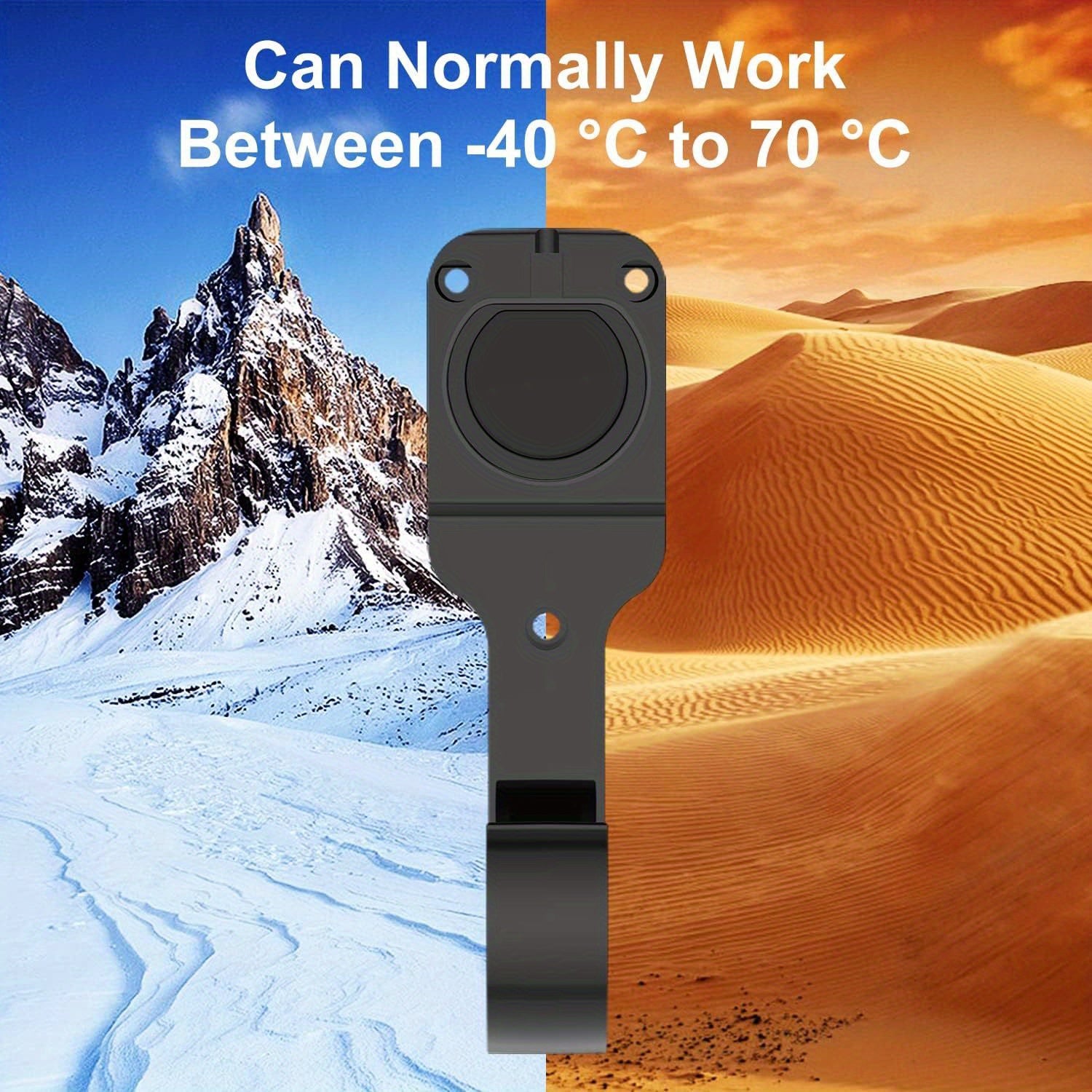 Electric Vehicle Wall-Mounted Charger Bracket with Hook Black for Most EVs