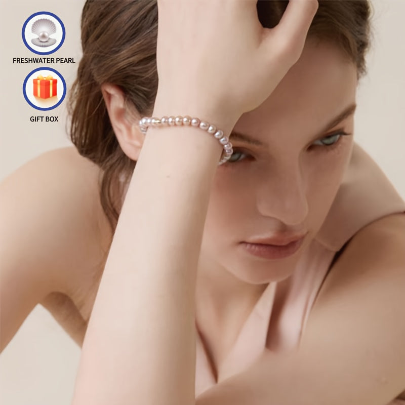 Rangli va binafsha rangli yangi suvda o'stirilgan marjon zanjir 6-7mm AAAA+ yuqori porloqlik zamonaviy zargarlik buyumlari