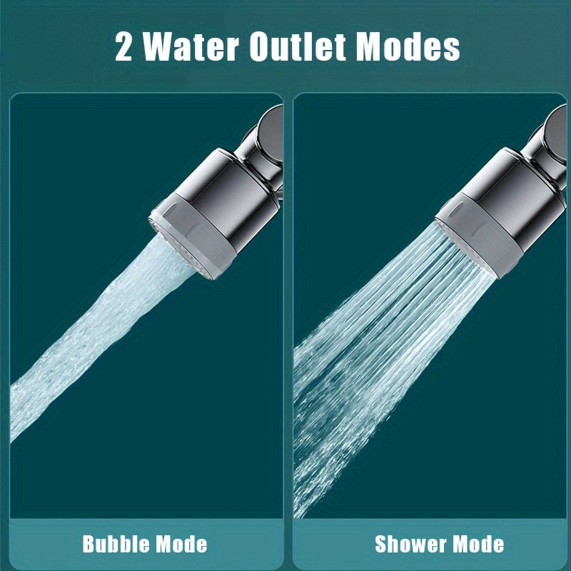 Adjustable Water Flow Faucet Aerator with Rotating Two Spray Modes for Kitchen Bathroom
