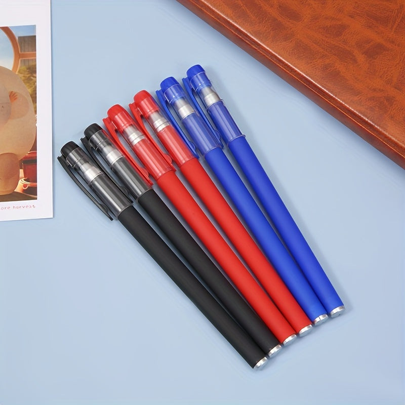 26-Piece Gel Pen Set with Black Blue Red Ink 0.5mm Tips for School Office