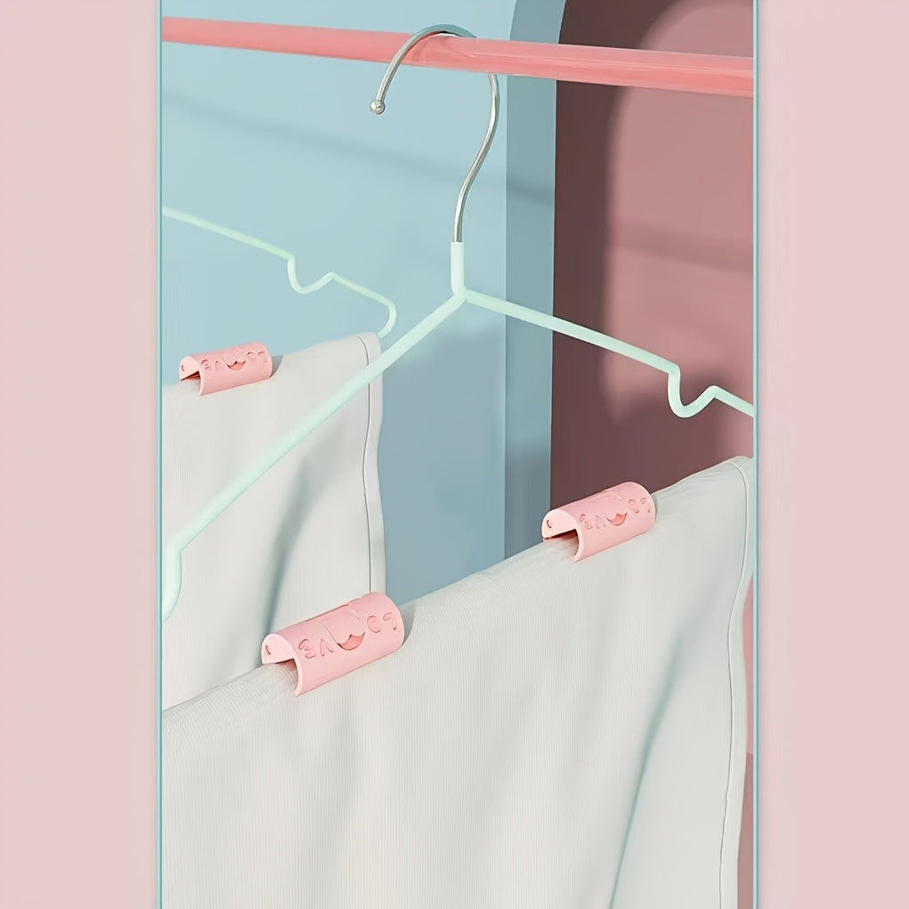 Pack of 10 Pink Bed Sheet Straps Elastic Woven Fabric Clips for Secure Bedding