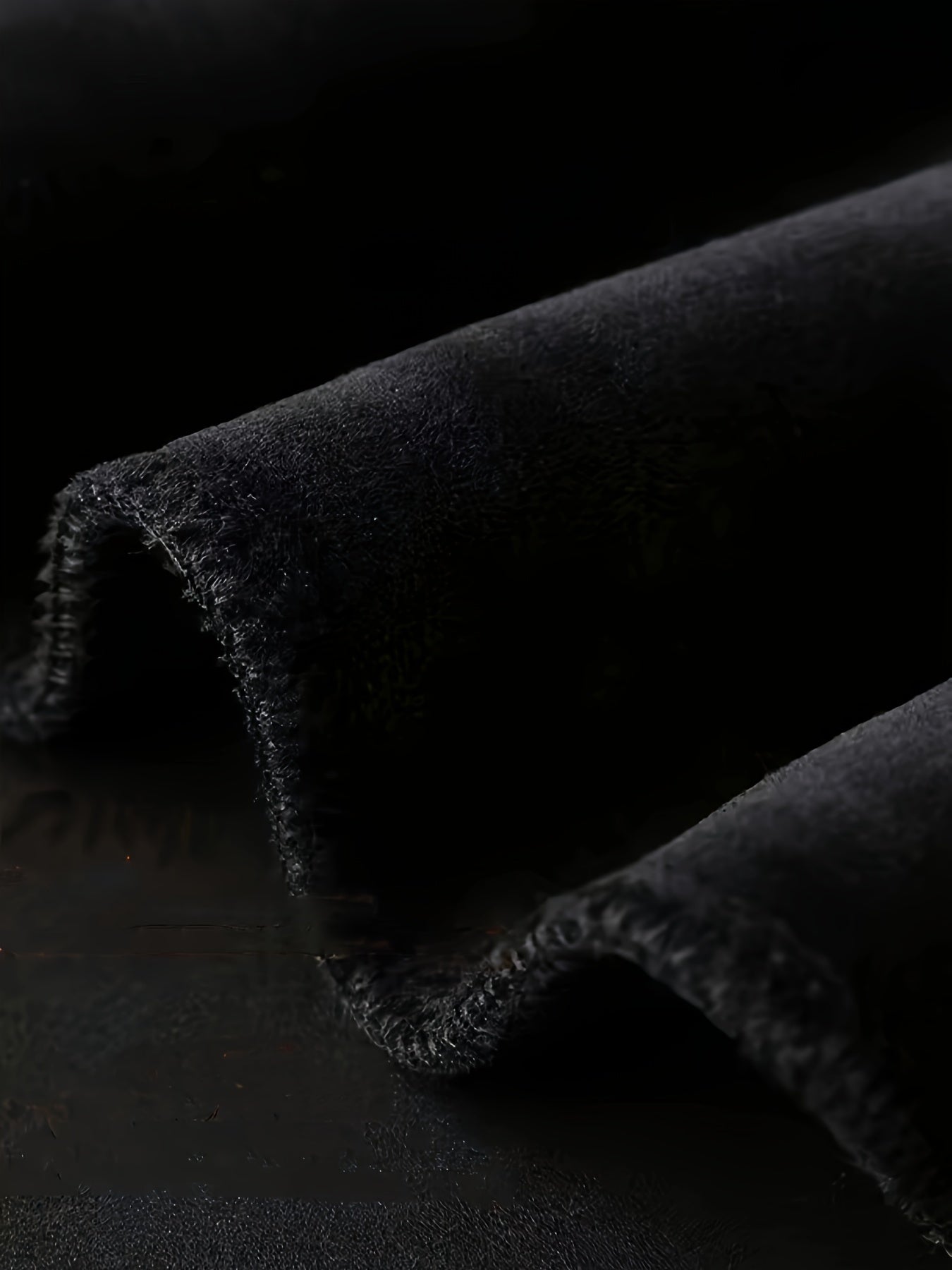 Men's Fleece Lined Windproof Executive Trousers for Fall Winter with Elastic Waist