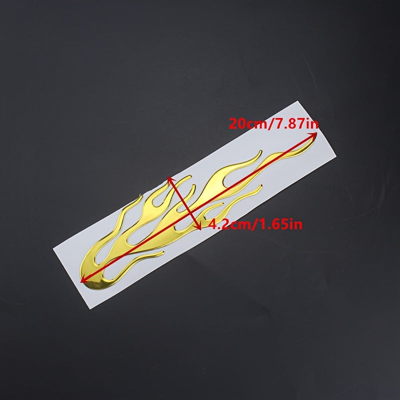 2Pcs Reflective Vinyl Flame Stickers for Cars and Motorcycles Decals