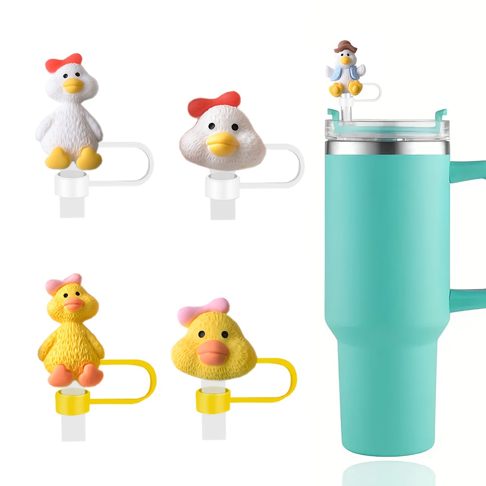 Set of 2 Duck Resin Toppers for 30oz and 40oz Tumblers Durable Glassware Accessories
