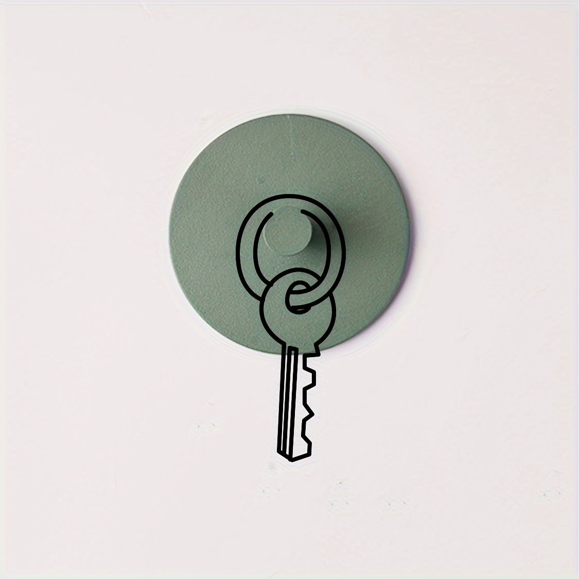 Gancho de pared metálico autoadhesivo para colgar ropa, llaves y enseres en varios colores