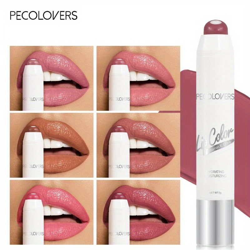 Mujer Nude Sandwich Lipstick Hidratante de larga duración y no pegajoso