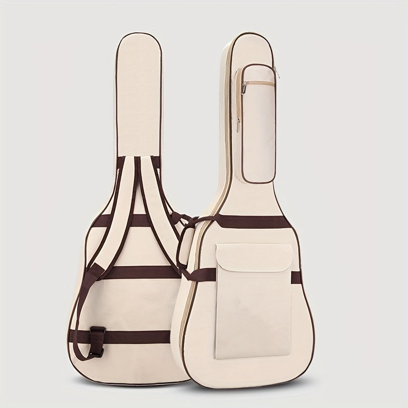 Waterproof 40/41 Inch Acoustic Guitar Gig Bag with 10mm Padding and Adjustable Straps