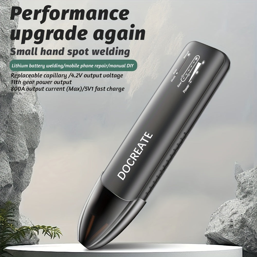 Portable Rechargeable Spot Welder with 11 Adjustable Levels for Batteries and Metal Sheets