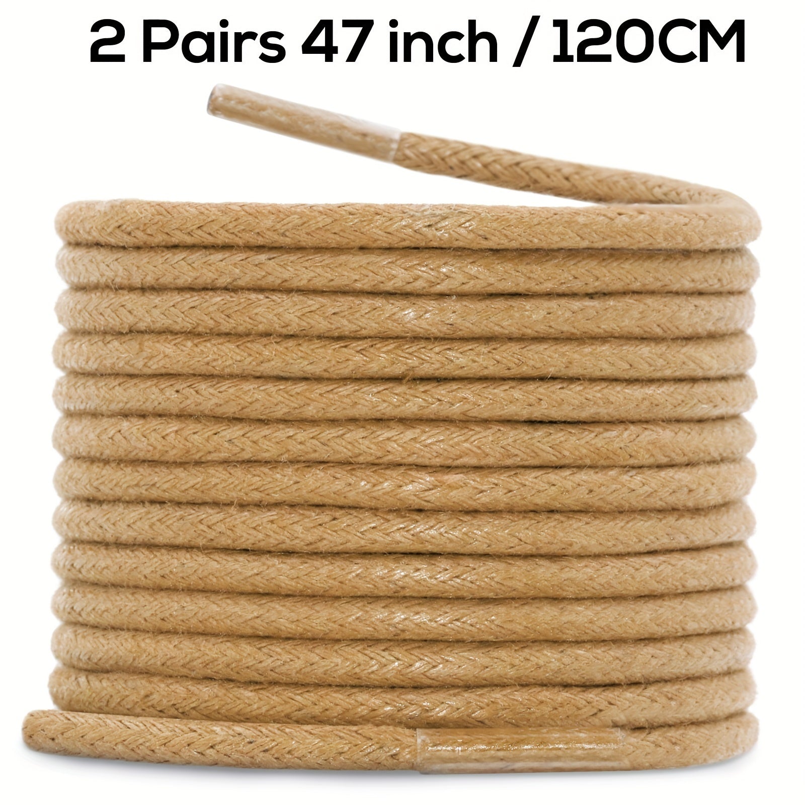 Unisex Waxed Shoelaces 0.25cm Thick Round Replacement Multi-Coloured 4 Pairs