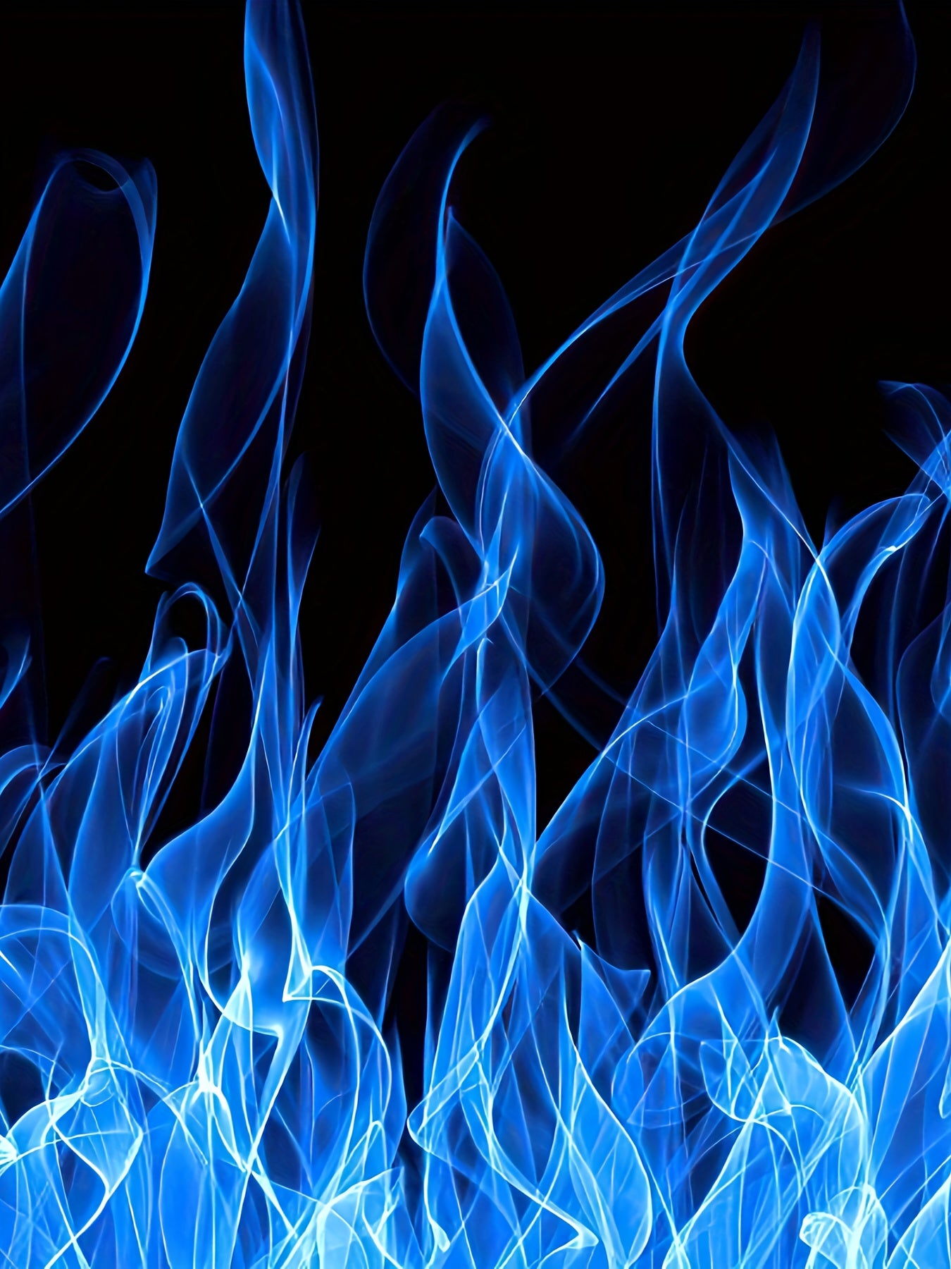 Женская майка без рукавов большого размера, ярко-синий и черный геометрический огонь