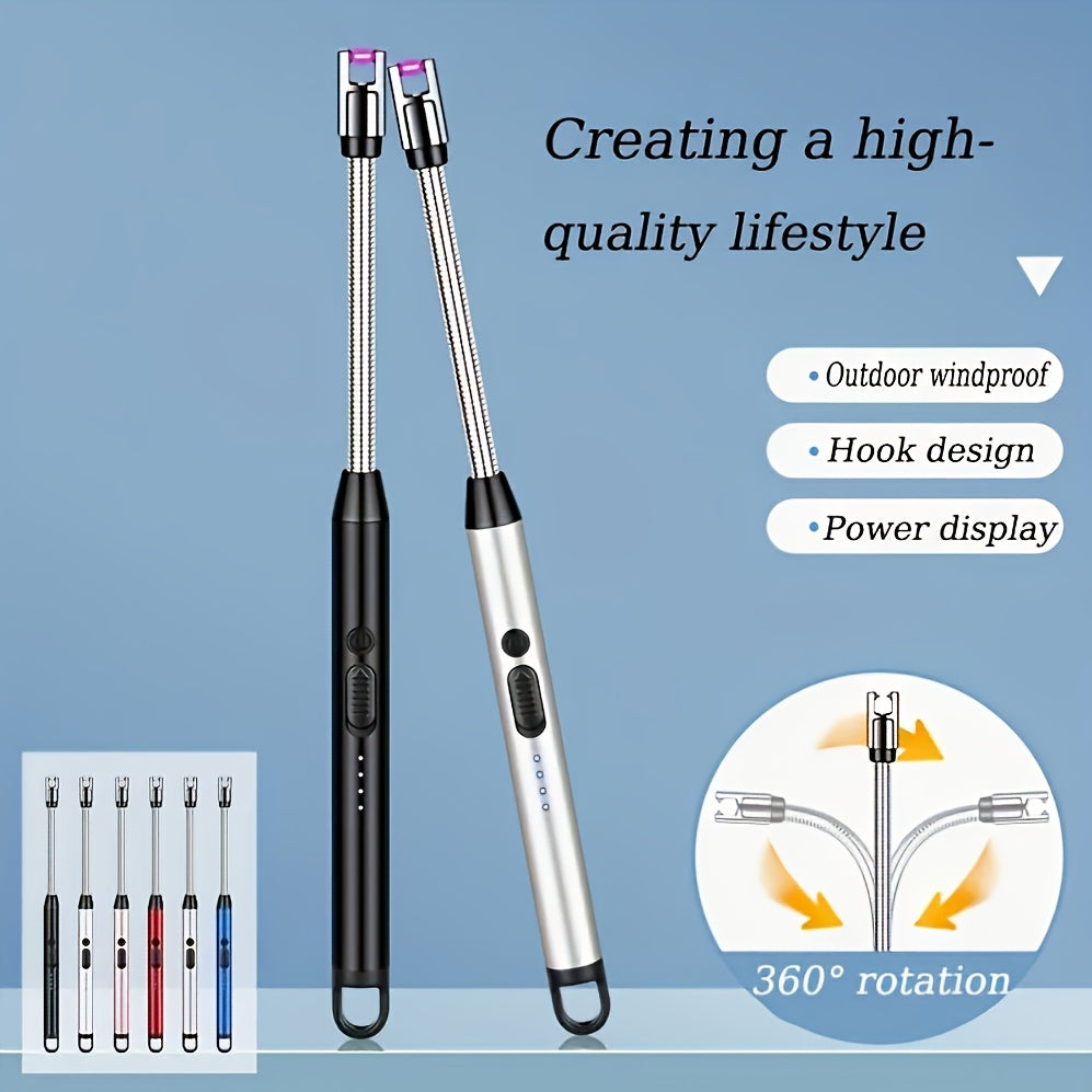 Rechargeable Electric Lighter USB Candle Gas Stove Barbecue Flexible Neck
