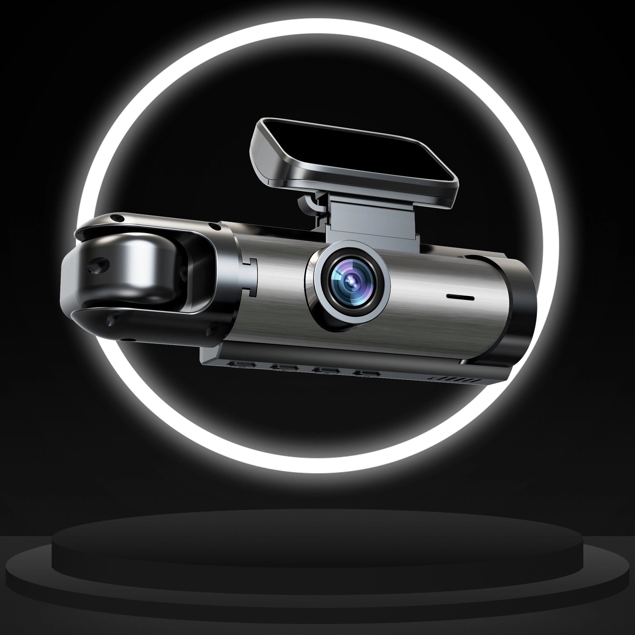 Dual Camera Car Dash Cam with 8.03cm IPS Screen 1080P Night Vision Loop Recording