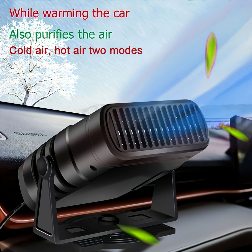 Portativ 12V Avtomobil isitgich ventilyatori ikki rejimli tez isitgich sovutish quritgich
