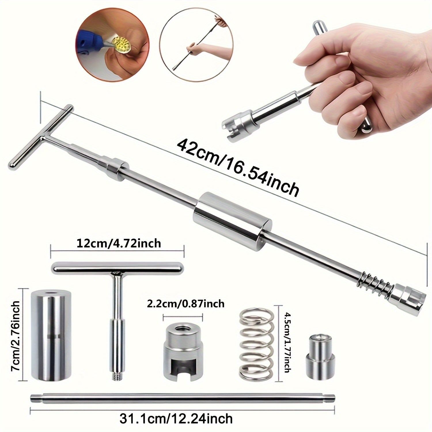 Avtomobil tishiklarini ta'mirlash to'plami, slayd qattiq, suvga yopishgan stakanlar, ko'k yopishtiruvchi plastinkalar