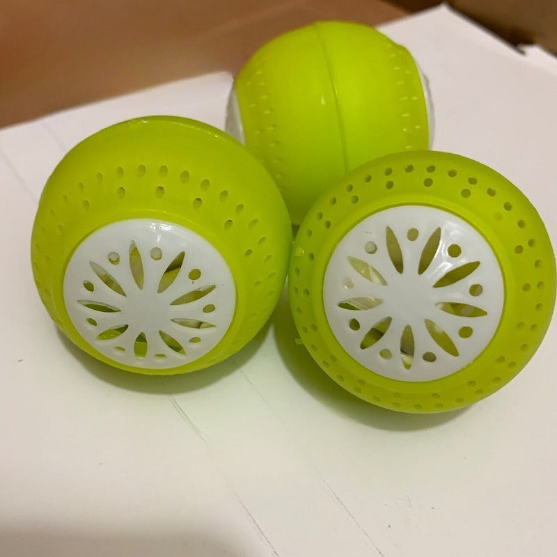 Bolas de frescura y desodorante para refrigerador, mineral eliminador de olores, plástico