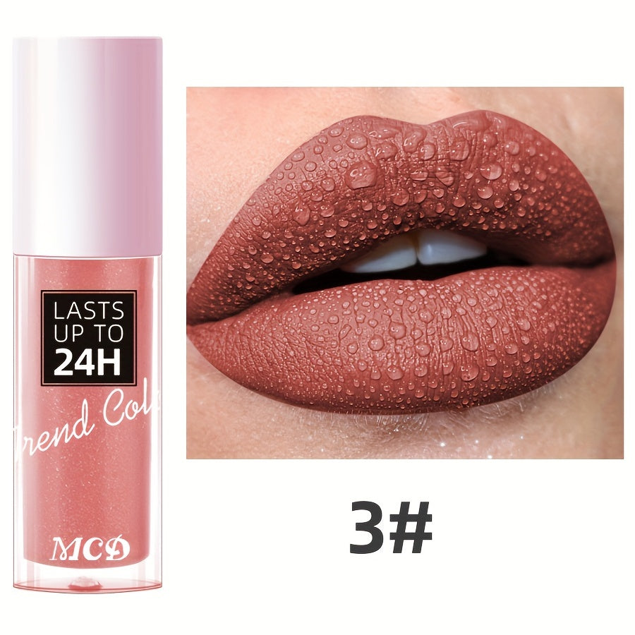 Long-Lasting Matte Lip Gloss for Women 24Hr Wear Non-Stick Moisturizing