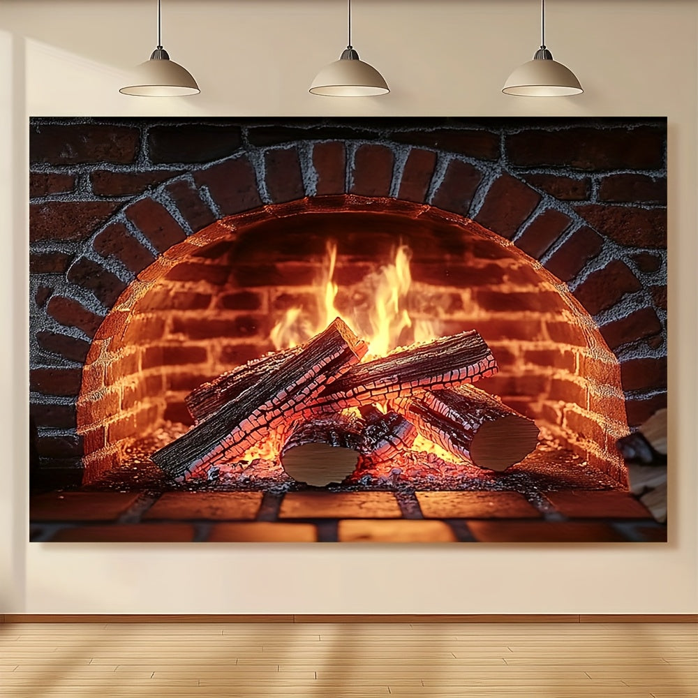 Tug'ilgan kunlar, yubileylarda va mavzuli partiyalarda kaminga qishki manzara tasvirlangan ushbu mustahkam polyester fon bilan bezang. Rojdestvo bezaklaringizga bayramona tuyg'u qo'shish uchun mukammal.