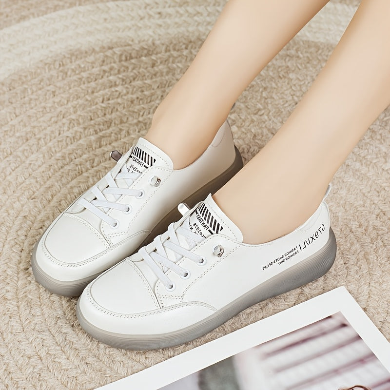 Women's Slip-On Sneakers White Lightweight Comfortable All-Season