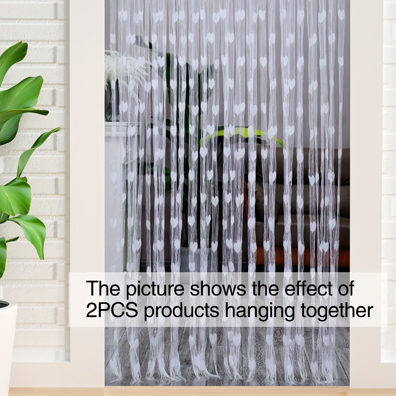 Занавеска в тематике Дня Святого Валентина для романтического декора комнаты с кисточками и дизайном принцессы.