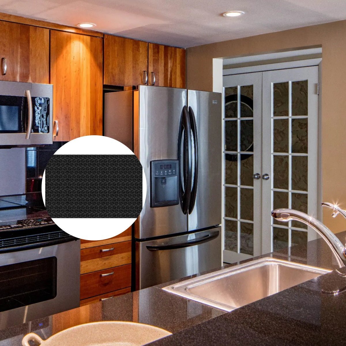 Alfombrilla de silicona extra grande para vitrocerámica 78cm x 52cm, protector de cocina resistente a arañazos y al calor