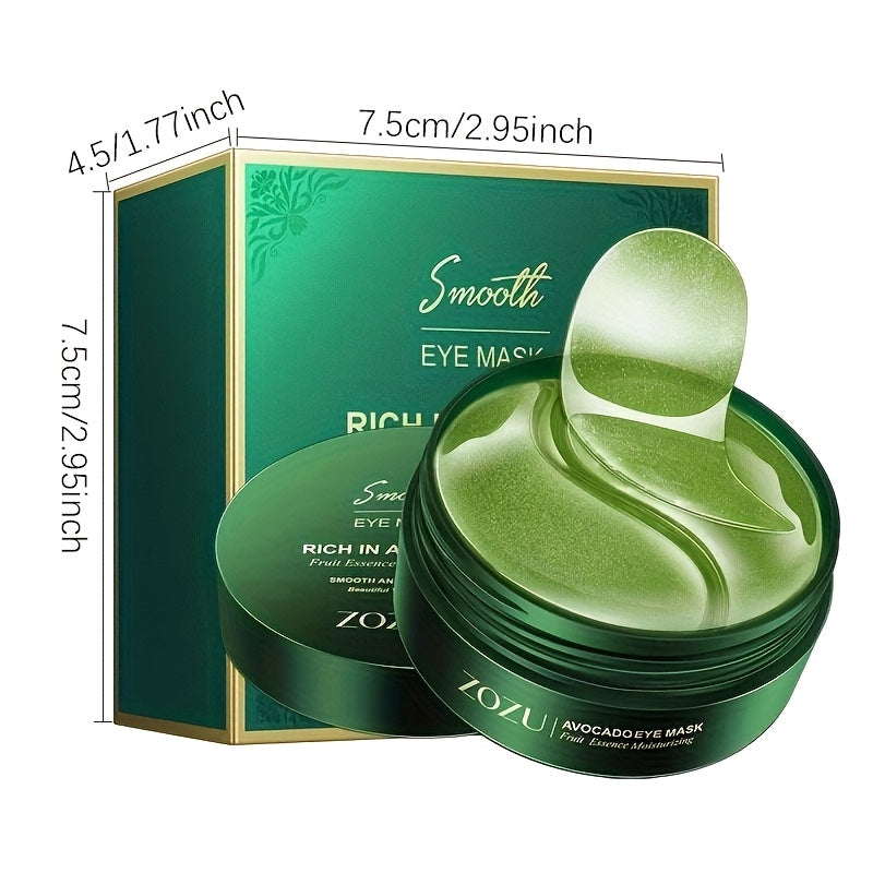 Women Hydrating Avocado Eye Mask Crystal Gel Nourishing Skin