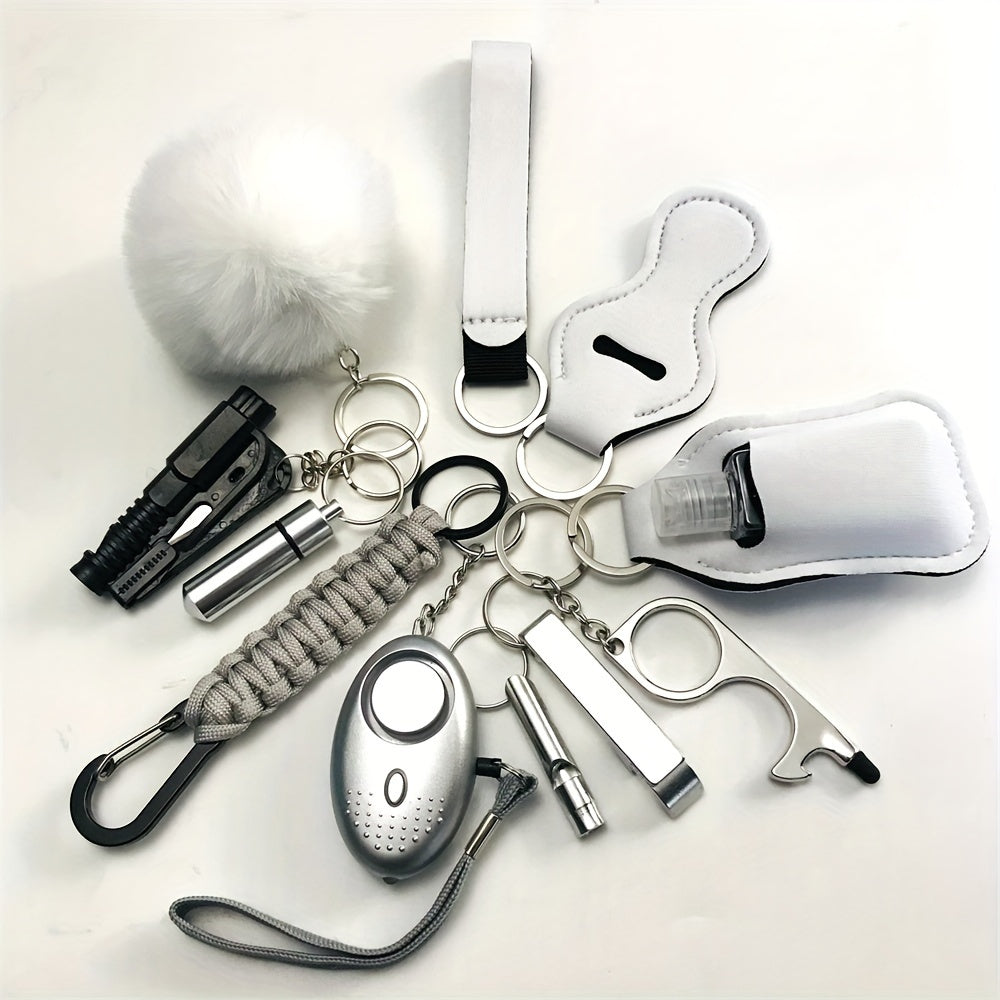 12-частный комплект безопасности: комплект личной безопасности с персональной сигнализацией и защитными аксессуарами - идеальный подарок на День святого Валентина для женщин