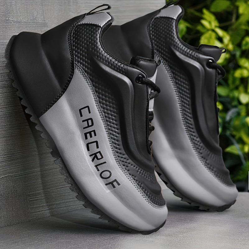 Men's Color Block Sneakers Lightweight Non-Slip Casual Shoes for Outdoor Activities