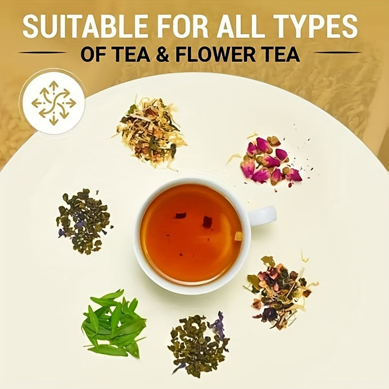 Glass Tea Infuser with Cork Stopper, Clear Test Tube Design for Loose Leaf Brewing