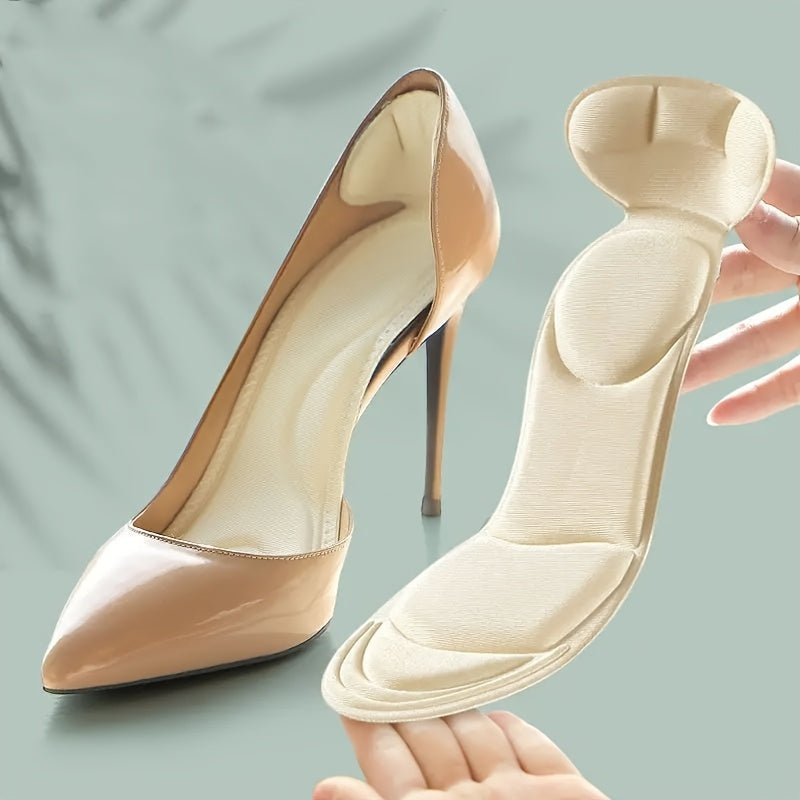 Women's Breathable Foam Insoles with Heel Support for High Heels and Flats