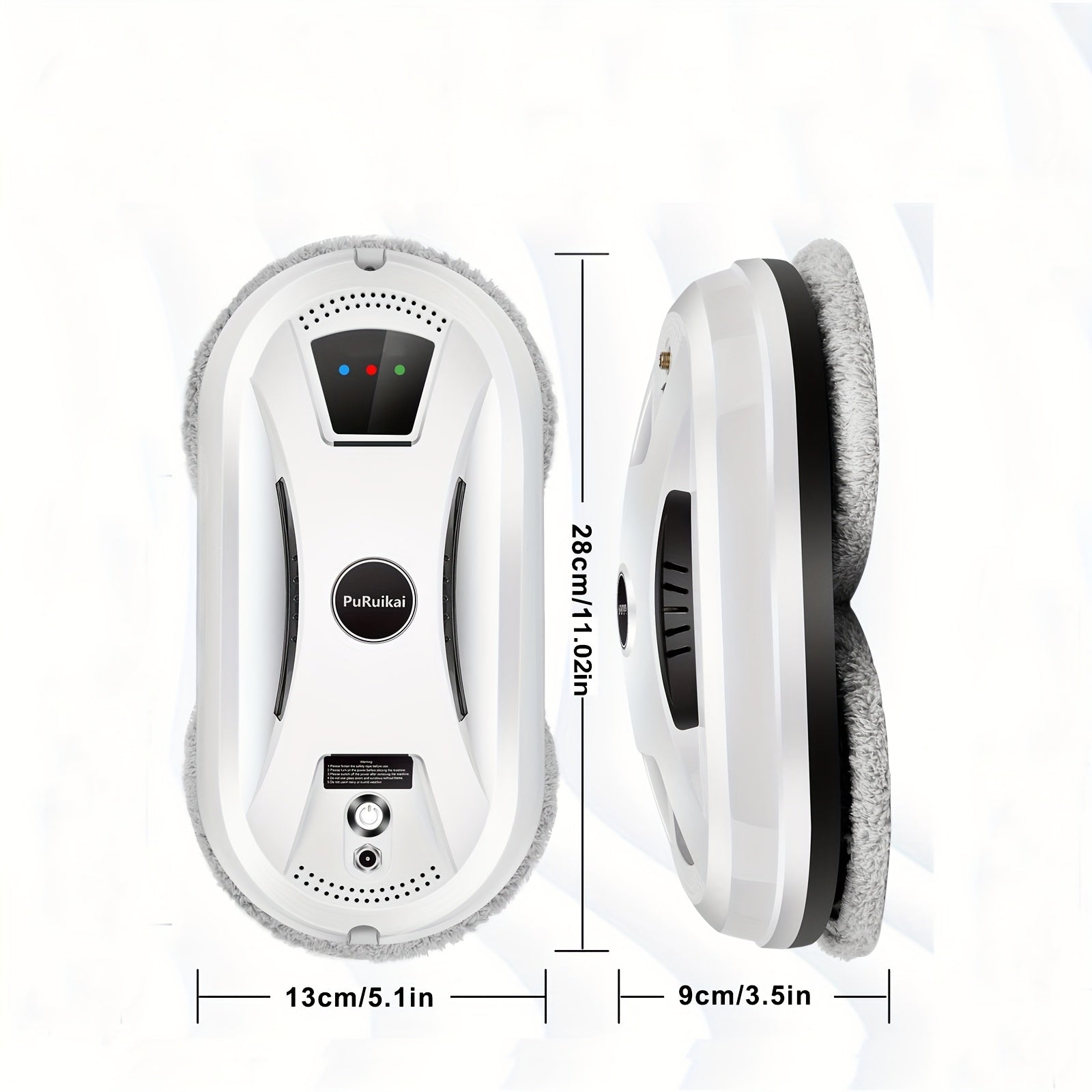 Automatic Window Cleaning Robot with Remote Control and Rechargeable Battery