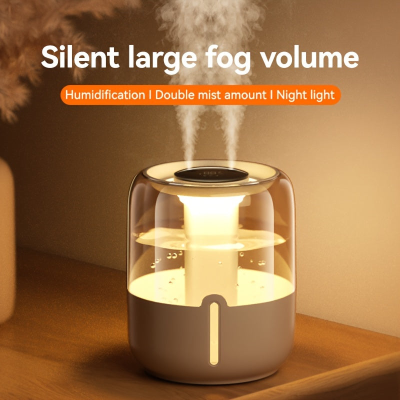 Humidifier 3.8L with Night Light USB Powered Mist Mode Easy Refill