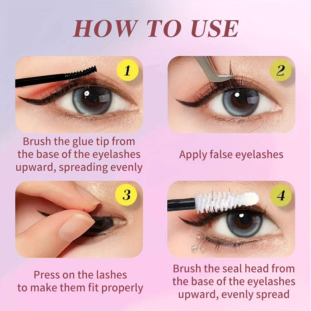 Women Waterproof Lash Bond and Seal Glue 2-in-1 Black Lash Extension