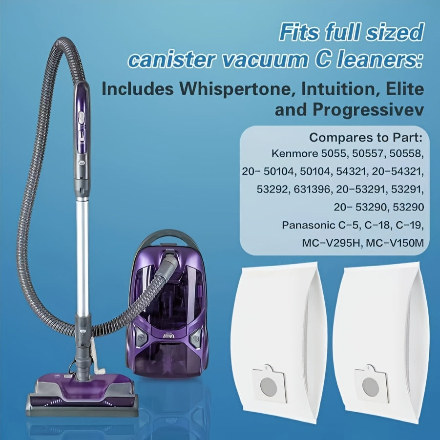 53292 changdan himoyalangan vakuum sumkasini oling, Kenmore Type Q/C HEPA mato uchun mo'ljallangan 6 dona to'plam. Ushbu sumkalar 5055, 50557, 50558, 20-53292, 53291, BC2005, BC4002 va 200/400/60/70/700/800 seriyali vakuum tozalagichlari bilan mos keladi.