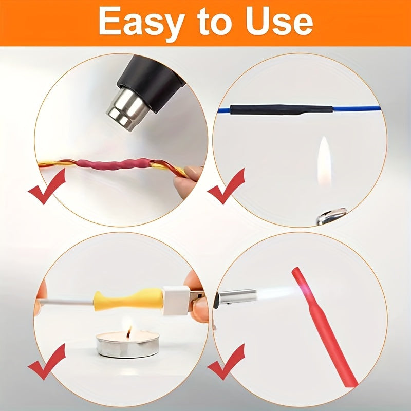 Heat Shrink Cable Sleeve Kit 580pcs 2:1 Polyolefin Insulation Assorted Sizes